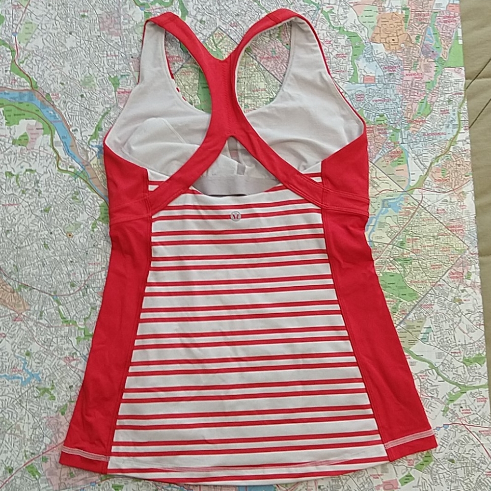 Lululemon Striped Racer Back Tank - Picture 2 of 4